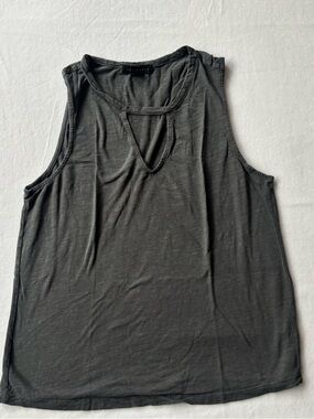 Sanctuary Charcoal Gray Cutout Tank Top Sz Large